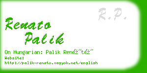 renato palik business card